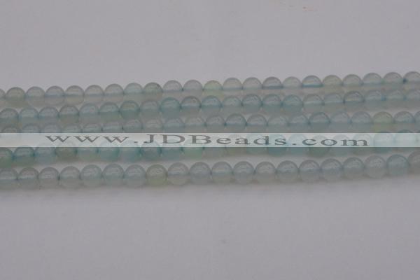 CBC202 15.5 inches 8mm round ocean blue chalcedony beads