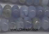 CBC21 15.5 inches 6*10mm rondelle blue chalcedony beads wholesale