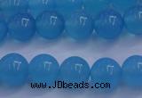 CBC252 15.5 inches 8mm A grade round ocean blue chalcedony beads