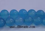 CBC262 15.5 inches 8mm AA grade round ocean blue chalcedony beads