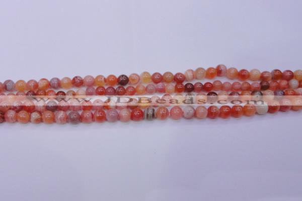 CBC400 15.5 inches 4mm A grade round orange chalcedony beads