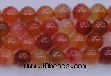 CBC410 15.5 inches 4mm AA grade round orange chalcedony beads