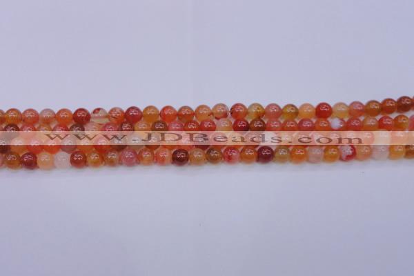 CBC410 15.5 inches 4mm AA grade round orange chalcedony beads