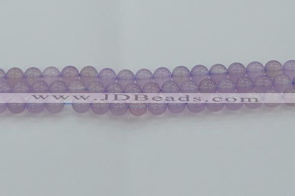 CBC432 15.5 inches 10mm round purple chalcedony beads wholesale