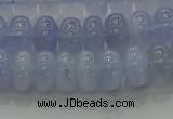 CBC442 15.5 inches 6*10mm rondelle blue chalcedony beads