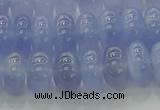 CBC443 15.5 inches 7*12mm rondelle blue chalcedony beads