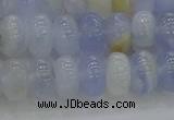 CBC471 15.5 inches 5*8mm rondelle blue chalcedony beads