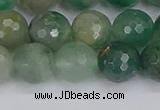 CBC702 15.5 inches 8mm faceted round African green chalcedony beads