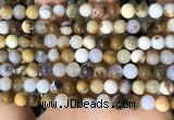 CBC801 15.5 inches 6mm round natural polka dot chalcedony beads