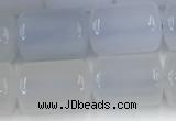 CBC830 15.5 inches 10*14mm tube blue chalcedony gemstone beads