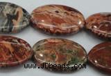 CBD04 15.5 inches 22*30mm oval brecciated jasper gemstone beads