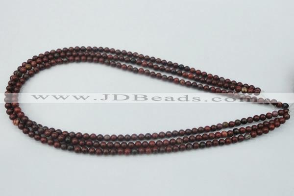 CBD10 15.5 inches 4mm round brecciated jasper gemstone beads