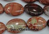 CBD42 15.5 inches 18*25mm oval brecciated jasper gemstone beads