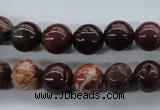 CBD62 15.5 inches 10mm round brecciated jasper gemstone beads