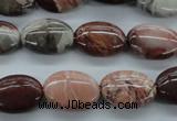 CBD72 15.5 inches 13*18mm oval brecciated jasper gemstone beads