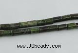 CBG07 15.5 inches 4*6mm cylinder bronze green gemstone beads