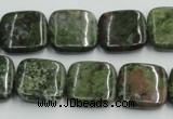 CBG17 15.5 inches 18*18mm square bronze green gemstone beads wholesale