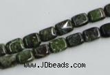 CBG19 15.5 inches 6*8mm rectangle bronze green gemstone beads