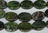 CBG57 15.5 inches 12*16mm oval bronze green gemstone beads