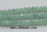 CBJ01 15.5 inches 4*6mm faceted rondelle jade beads wholesale