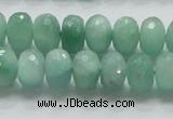 CBJ03 15.5 inches 8*12mm faceted rondelle jade beads wholesale