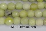 CBJ211 15.5 inches 6mm faceted round Australia butter jade beads