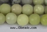 CBJ213 15.5 inches 10mm faceted round Australia butter jade beads