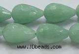 CBJ23 15.5 inches 13*22mm faceted teardrop jade beads wholesale