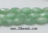 CBJ28 15.5 inches 8*12mm faceted oval jade beads wholesale