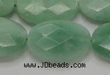 CBJ31 15.5 inches 22*30mm faceted oval jade beads wholesale