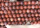 CBJ391 15.5 inches 8mm round brecciated jasper beads wholesale