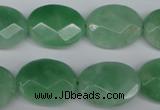 CBJ49 15.5 inches 15*20mm faceted oval jade beads wholesale