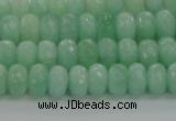 CBJ65 15.5 inches 5*8mm faceted rondelle jade gemstone beads