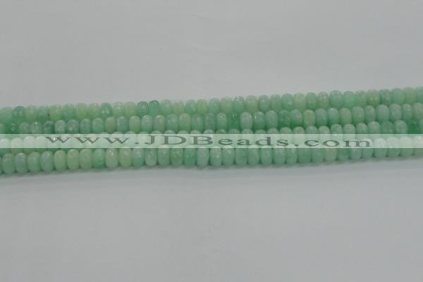 CBJ65 15.5 inches 5*8mm faceted rondelle jade gemstone beads