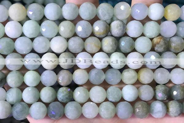 CBJ668 15.5 inches 10mm faceted round jade beads wholesale