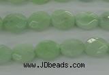 CBJ68 15.5 inches 7*9mm faceted oval jade gemstone beads