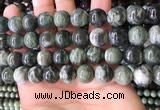 CBJ709 15.5 inches 12mm round green jade beads wholesale