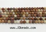 CBJ741 15.5 inches 8mm round petrified wood jade gemstone beads wholesale