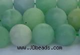 CBJ84 15.5 inches 12mm round matte jade gemstone beads wholesale