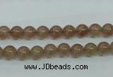 CBQ201 15.5 inches 6mm round strawberry quartz beads wholesale