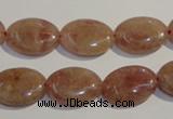 CBQ22 15.5 inches 13*18mm oval strawberry quartz beads wholesale