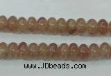 CBQ220 15.5 inches 5*8mm rondelle strawberry quartz beads