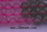 CBQ428 15.5 inches 7mm round mixed strawberry quartz beads