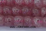 CBQ440 15.5 inches 8*11mm drum lavender strawberry quartz beads