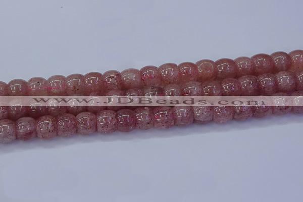 CBQ442 15.5 inches 12*16mm rondelle strawberry quartz beads