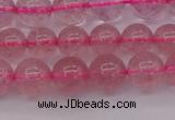 CBQ482 15.5 inches 8mm round strawberry quartz beads wholesale