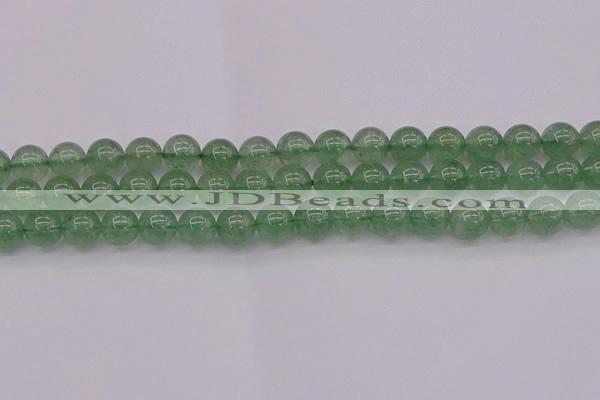 CBQ493 15.5 inches 10mm round green strawberry quartz beads