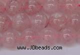 CBQ609 15.5 inches 12mm round natural strawberry quartz beads