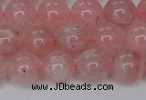 CBQ614 15.5 inches 12mm round natural strawberry quartz beads