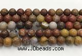 CBQ743 15.5 inches 12mm round red moss agate gemstone beads wholesale